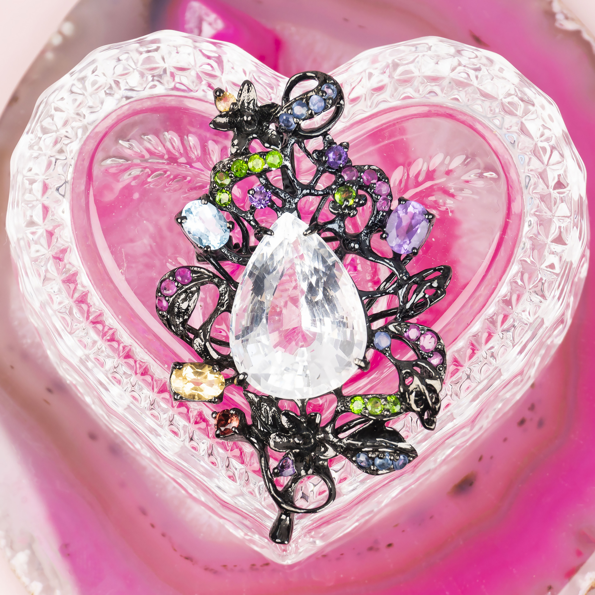 01196 Брошь-кулон (Ag 925)