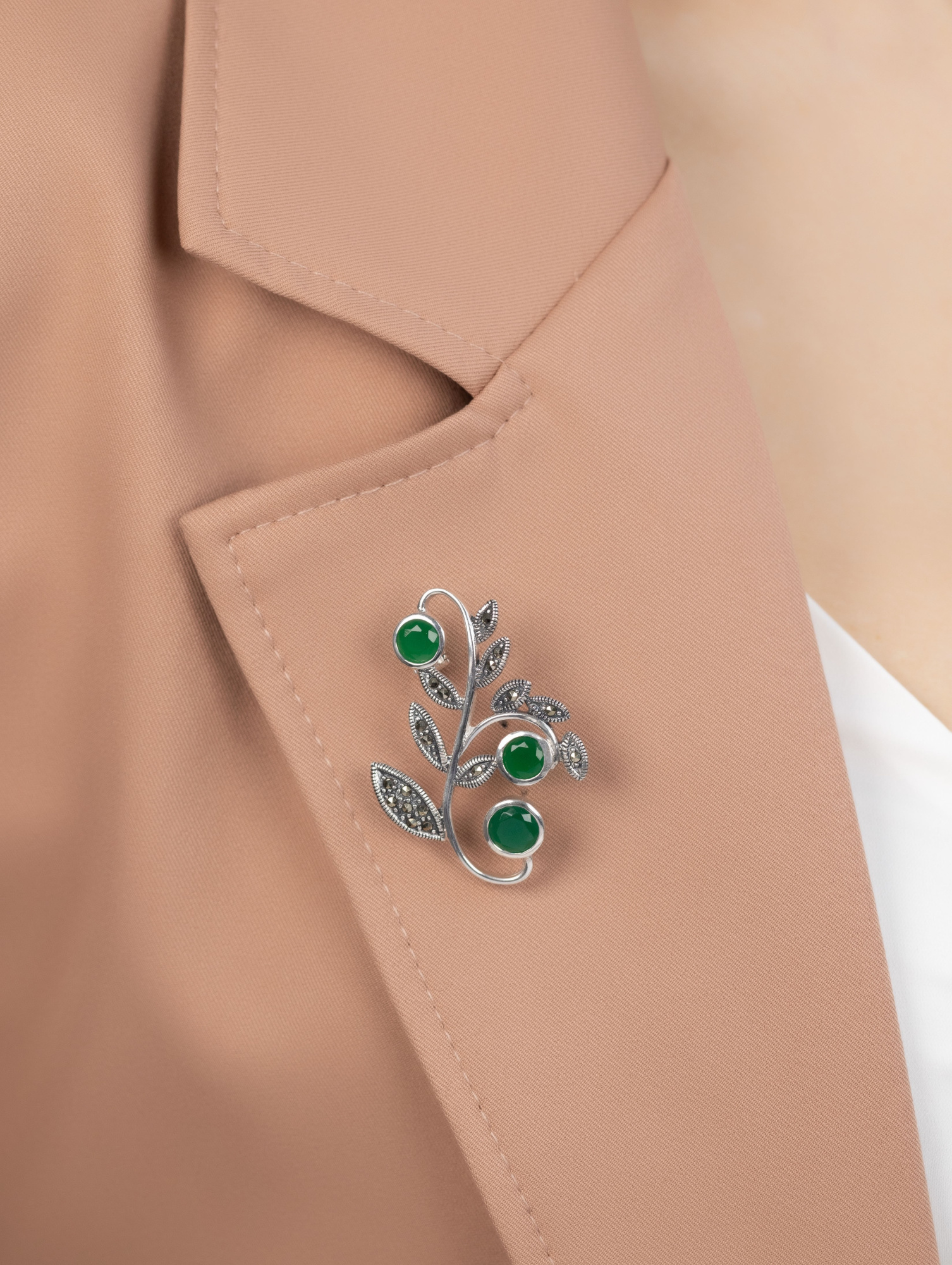 91650 Брошь (Ag 925)