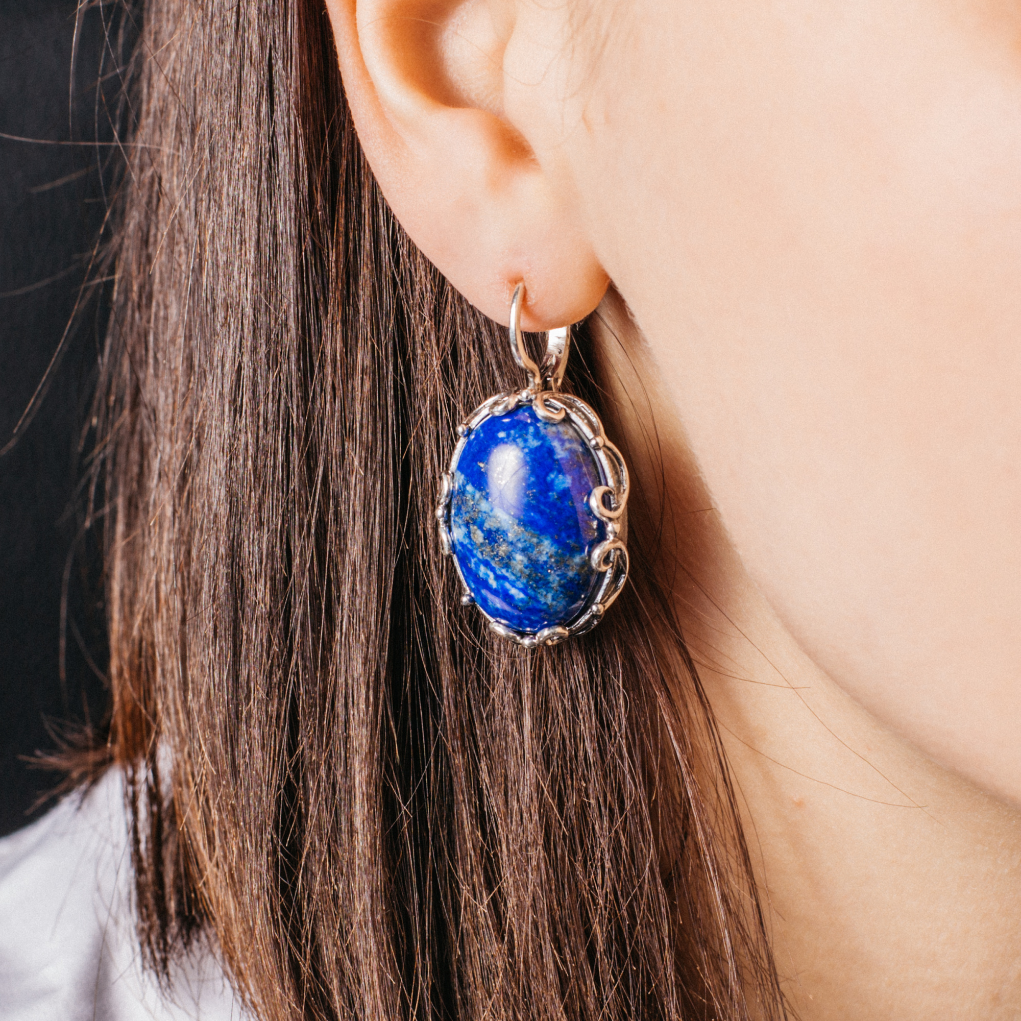 0525л Серьги (Ag 925)