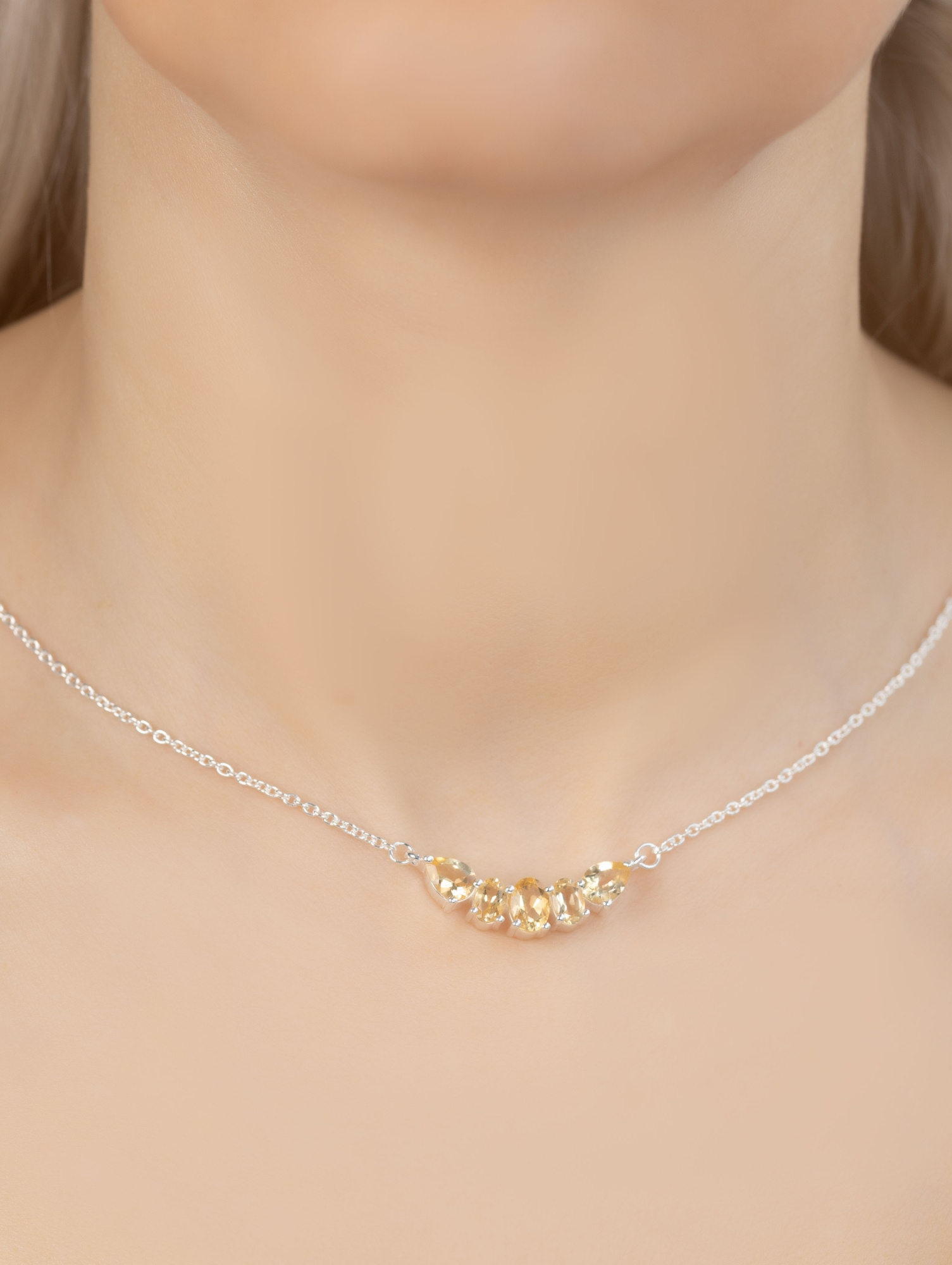 1300143 Колье (Ag 925)