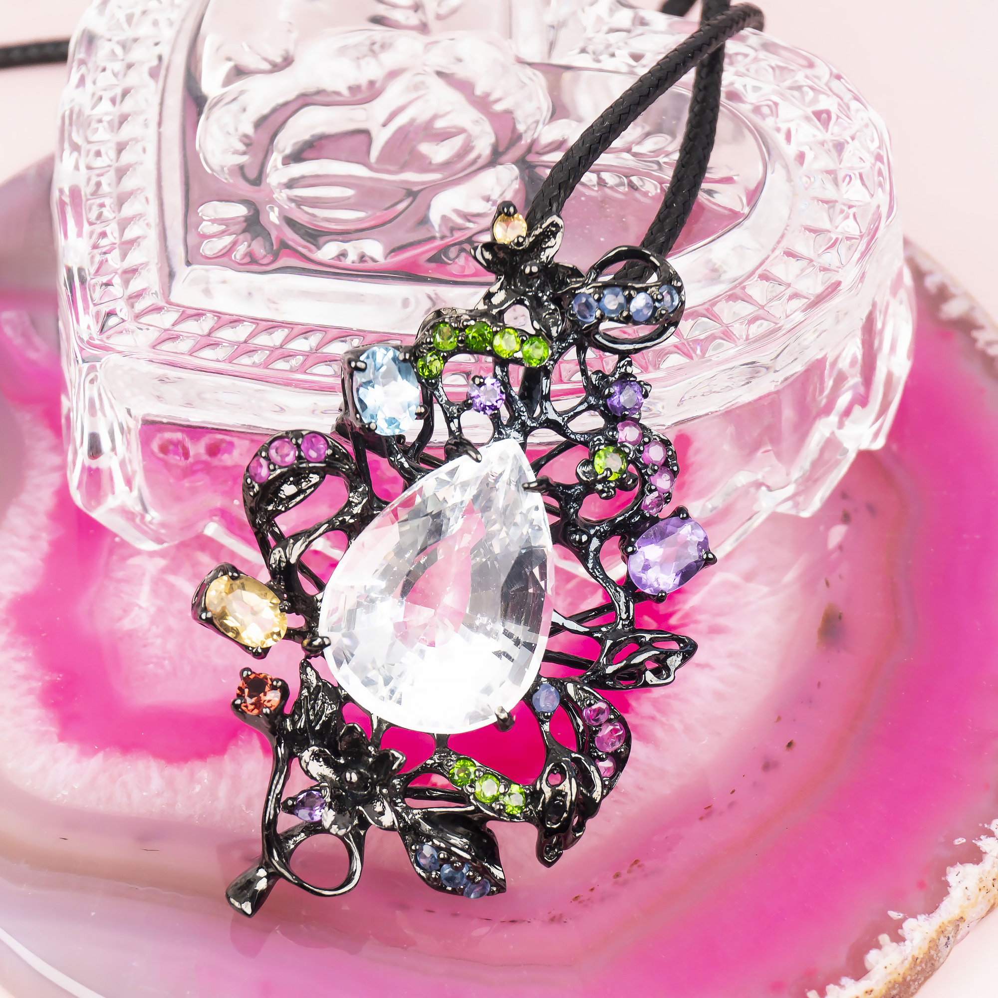 01196 Брошь-кулон (Ag 925)